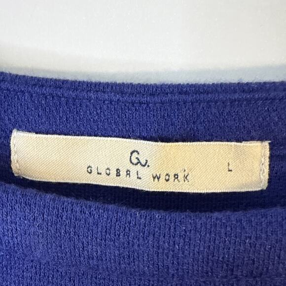 Global Work Royal Blue Shift Dress Size L - Picture 3 of 11